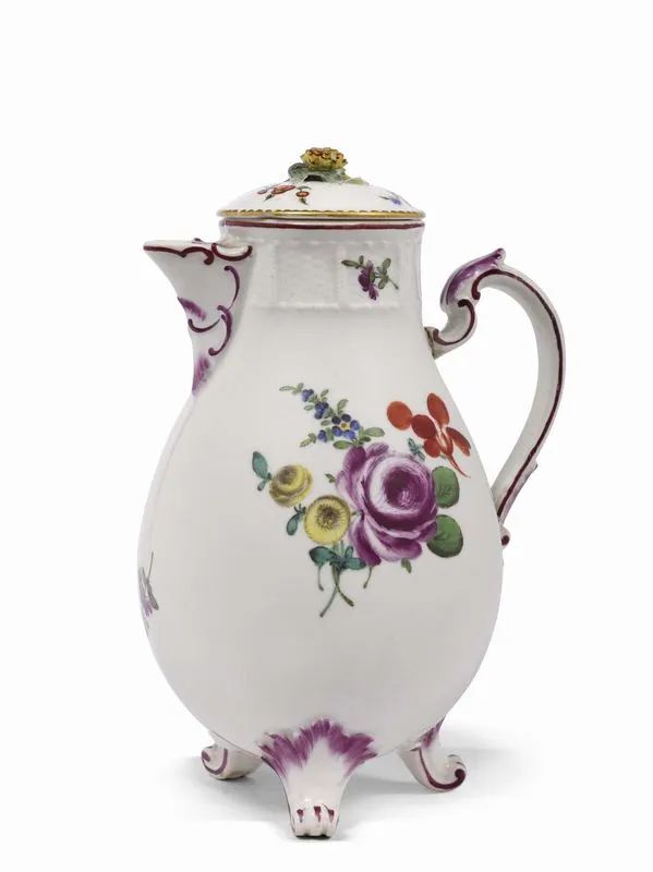 CAFFETTIERA, LUDWIGSBURG, 1760 CIRCA  - Auction The charm and splendour of maiolica and porcelain: the Pietro Barilla Collection and an important Roman collection - Pandolfini Casa d'Aste