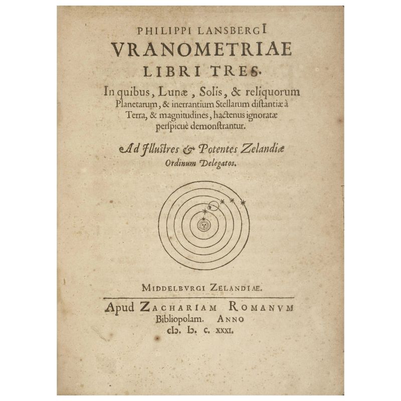 Rare original edition of the most important work of its time on astronomical calculation  - Auction BOOKS, MANUSCRIPTS AND AUTOGRAPHS - Pandolfini Casa d'Aste