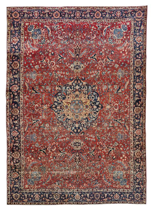      TAPPETO TABRIZ KHOI, PERSIA, 1920   - Auction important antique rugs - Pandolfini Casa d'Aste