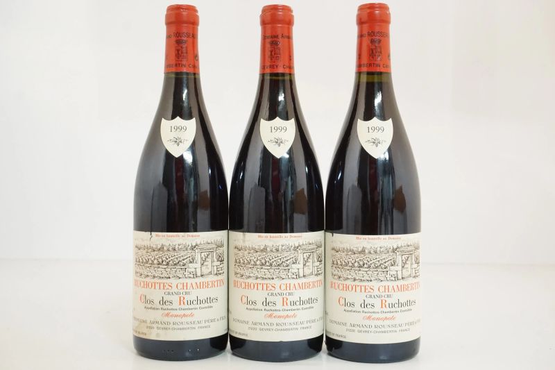      Ruchottes Chambertin Clos des Ruchottes Domaine Armand Rousseau 1999   - Auction Wine&Spirits - Pandolfini Casa d'Aste