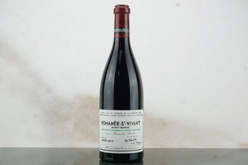 Roman&eacute;e Saint-Vivant Marey-Monge Domaine de la Roman&eacute;e Conti 2010  - Auction LA RAFFINATEZZA DELLA COMPLESSITA' - Fine and Rare Wine - Pandolfini Casa d'Aste