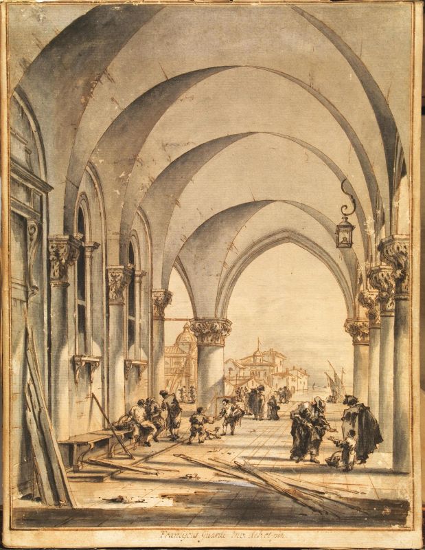 Francesco Guardi  - Asta Opere su carta: disegni, dipinti e stampe dal XV al XIX secolo - Pandolfini Casa d'Aste
