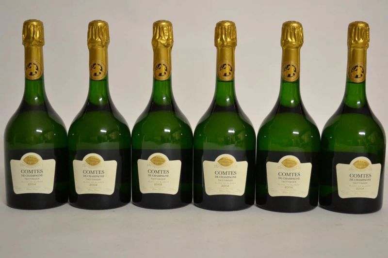 Comtes de Champagne Blanc de Blancs Taittinger 2004  - Asta La passione di una vita. Vini pregiati dalla cantina dell' Enoteca Marcucci - Pandolfini Casa d'Aste