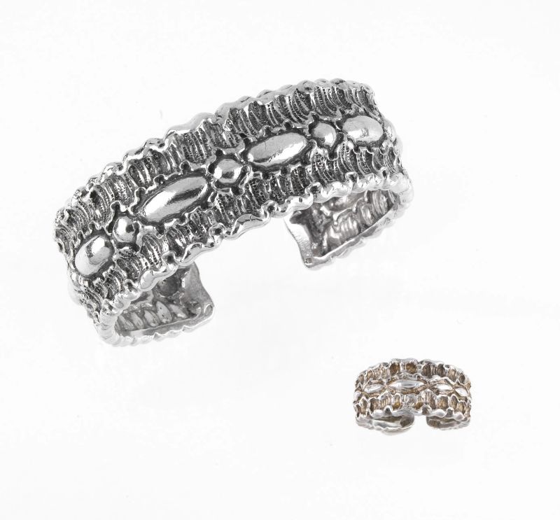 MARIO BUCCELLATI DEMI PARURE IN ARGENTO STERLING  - Auction Jewels, watches, pens and silver - Pandolfini Casa d'Aste