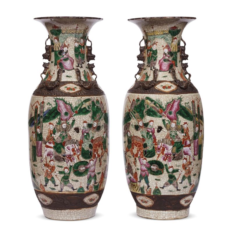 A PAIR OF VASES, CHINA, QING DYNASTY, 19TH CENTURY  - Auction ONLINE AUCTION | Asian Art &#19996;&#26041;&#33402;&#26415;&#32593;&#25293; - Pandolfini Casa d'Aste