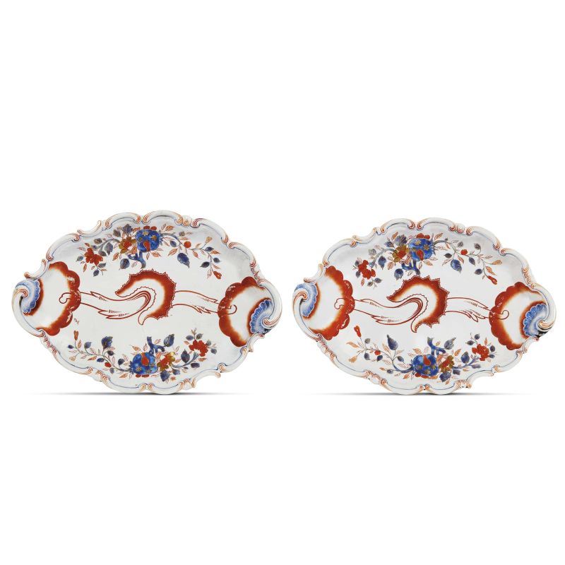 



A PAIR OF GINORI SERVING DISH, DOCCIA, CIRCA 1760  - Auction MAJOLICA AND PORCELAIN FROM THE RENAISSANCE TO THE 19TH CENTURY - Pandolfini Casa d'Aste