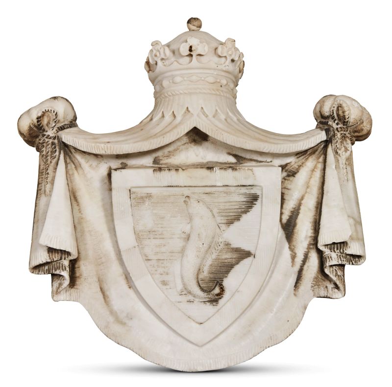 A NORTHERN ITAY ARMORIAL PANEL, 19TH CENTURY  - Auction ONLINE AUCTION | ARREDARE CON STILE. MOBILI E OGGETTI D'ARTE - Pandolfini Casa d'Aste