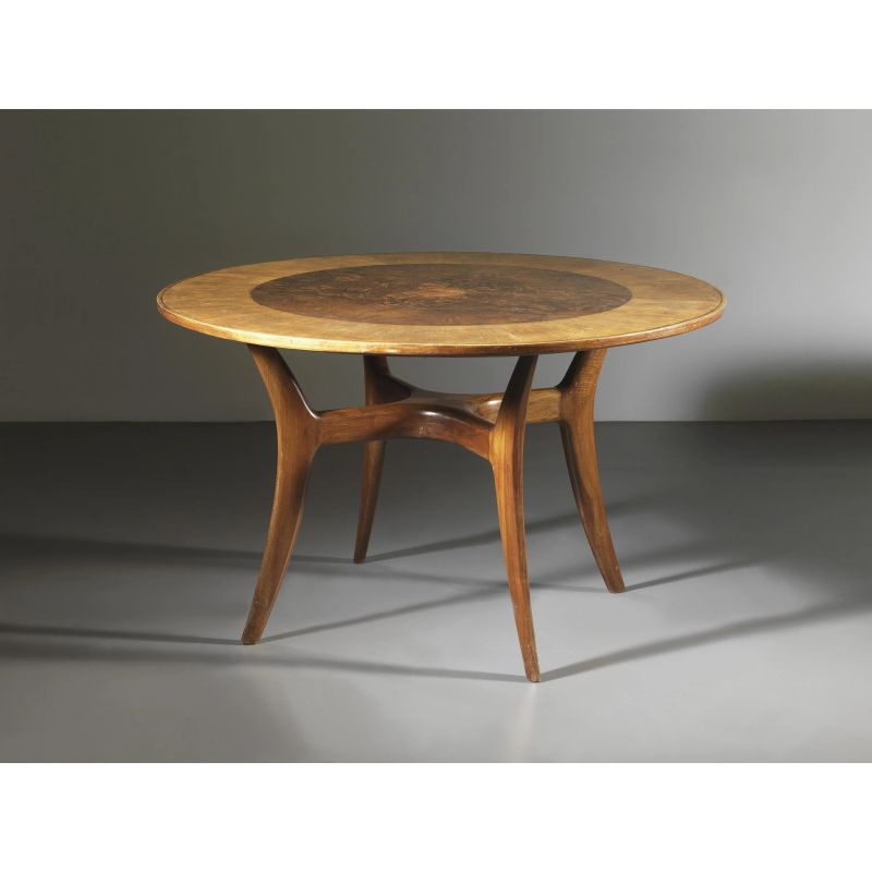ROUND WOODEN TABLE  - Auction 20th CENTURY DESIGN - Pandolfini Casa d'Aste