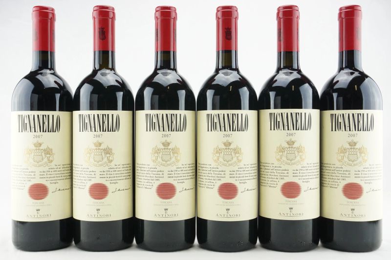 Tignanello Antinori 2007  - Auction THE SIGNIFICANCE OF PASSION - Fine and Rare Wine - Pandolfini Casa d'Aste