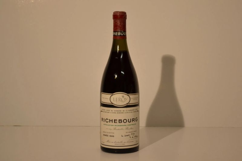 Richebourg Grand Cru Domaine de la Romanee Conti 1988  - Asta Una Straordinaria Selezione di Vini Pregiati da Cantine Italiane - Pandolfini Casa d'Aste