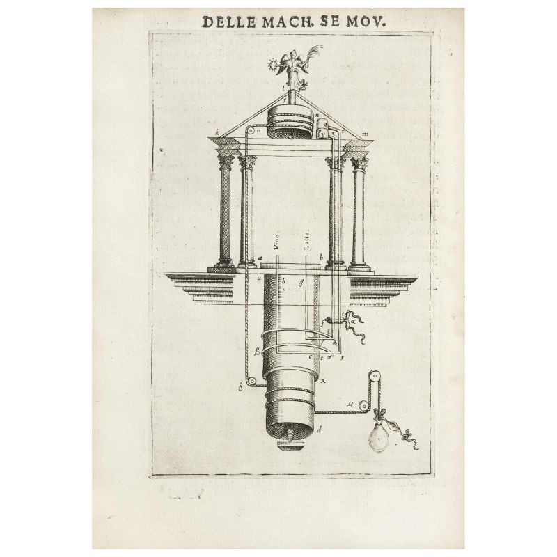 Erone Alessandrino. De gli automati. Venezia, Porro, 1589.  - Asta LIBRI, MANOSCRITTI, AUTOGRAFI E STAMPE - Pandolfini Casa d'Aste