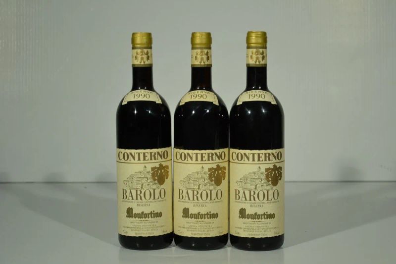 Barolo Monfortino Riserva Giacomo Conterno 1990  - Asta Vini pregiati e da collezione - Pandolfini Casa d'Aste