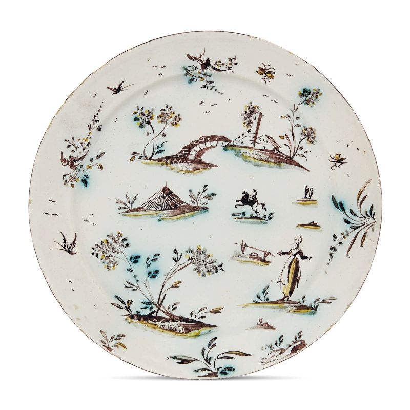 



A DISH, LIGURIA, 18TH CENTURY  - Auction FURNITURE, MAJOLICA AND WORKS OF ART - Pandolfini Casa d'Aste