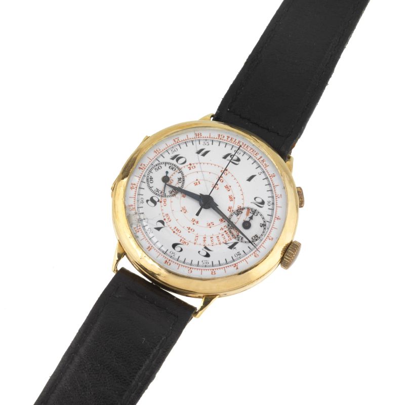 MONOPUSHER CHRONOGRAPH IN YELLOW GOLD  - Auction ONLINE AUCTION | WATCHES AND PENS - Pandolfini Casa d'Aste