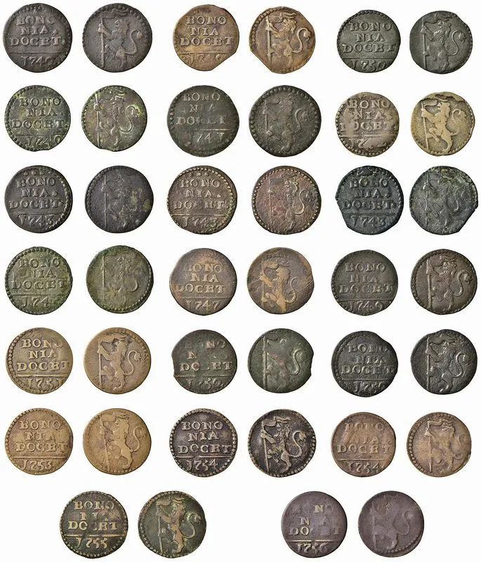 BENEDETTO XIV (PROSPERO LAMBERTINI 1740 - 1758), 20 QUATTRINI  - Auction Collectible coins and medals. From the Middle Ages to the 20th century. - Pandolfini Casa d'Aste