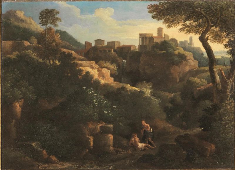Seguace di Gaspard Dughet, sec. XVIII  - Auction 15th to 20th century paintings - Pandolfini Casa d'Aste