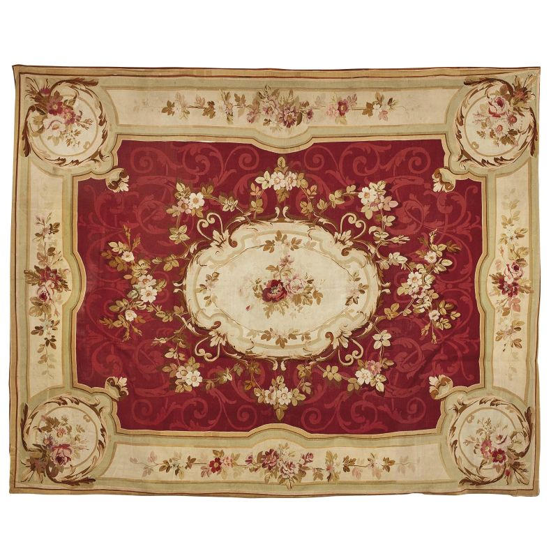 A LARGE AUBUSSON CARPET, FRANCE, 19TH CENTURY  - Auction International fine art - Pandolfini Casa d'Aste