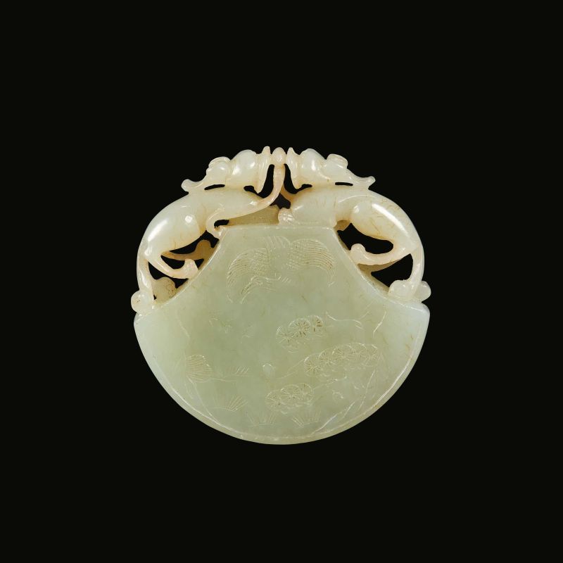 



JADE PENDANT, CHINA, QING DYNASTY, 19TH CENTURY  - Auction Asian Art | 东方艺术 - Pandolfini Casa d'Aste