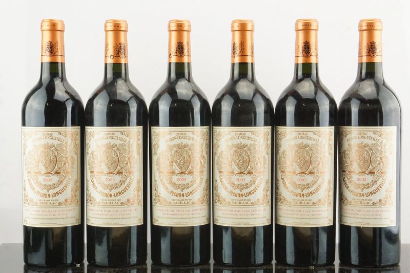 Ch&acirc;teau Baron de Pichon Longueville 2003  - Auction AS TIME GOES BY | Fine and Rare Wine - Pandolfini Casa d'Aste