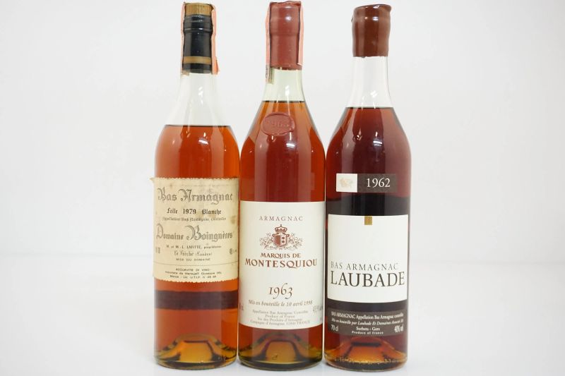 Selezione Armagnac  - Asta VINI PREGIATI E DISTILLATI DA COLLEZIONE - Pandolfini Casa d'Aste