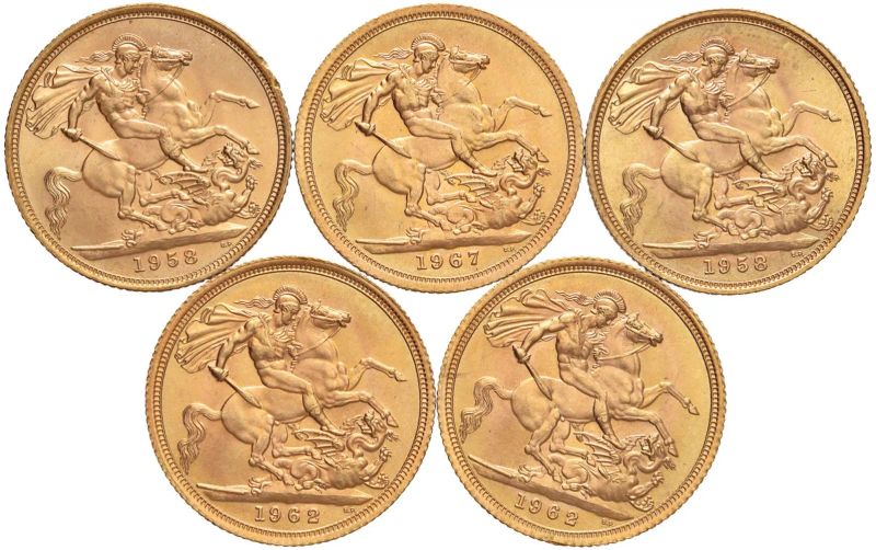 GRAN BRETAGNA, CINQUE STERLINE  - Auction Coins and Medals - Pandolfini Casa d'Aste