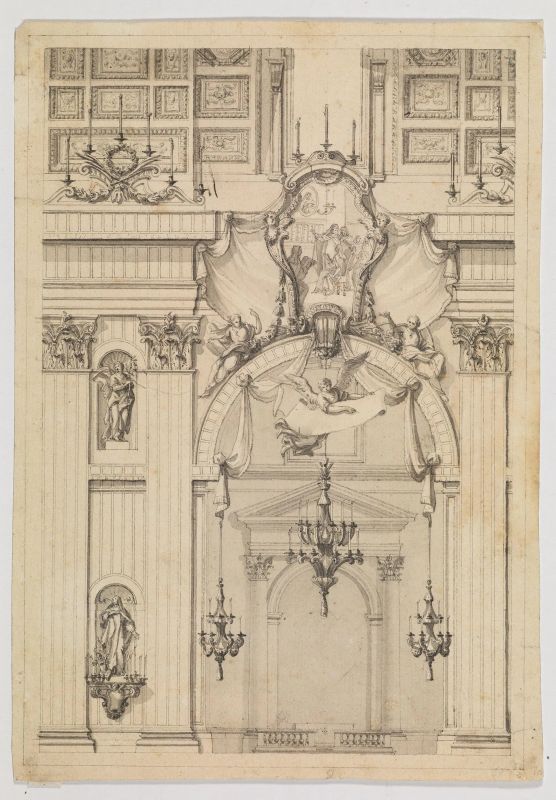      Scuola romana, fine sec. XVII / inizio sec. XVIII   - Auction Works on paper: 15th to 19th century drawings, paintings and prints - Pandolfini Casa d'Aste