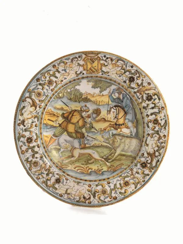 PIATTO, CASTELLI, FRANCESCO GRUE (1618-1673)  - Asta CERAMICA DAL RINASCIMENTO AL NOVECENTO - Pandolfini Casa d'Aste