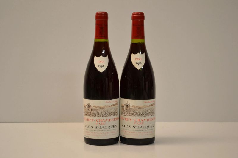 Gevery-Chambertin Clos Saint Jacques Domaine Armand Rousseau 1988  - Auction the excellence of italian and international wines from selected cellars - Pandolfini Casa d'Aste