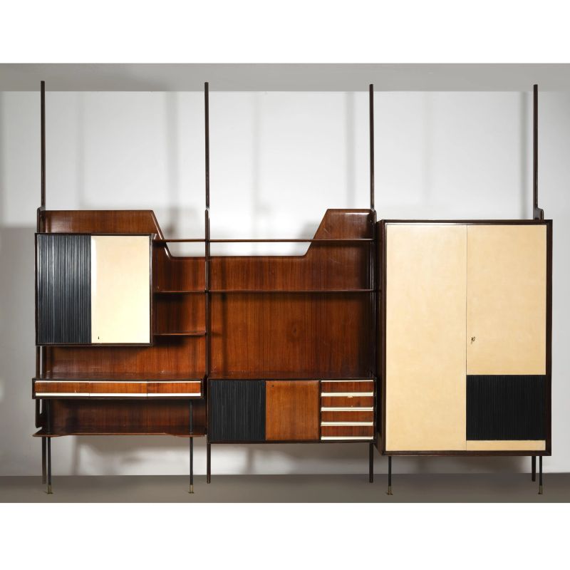 



WOOD AND METAL WALL BOOKCASE  - Auction DESIGN AND DECORATIVE ARTS - Pandolfini Casa d'Aste