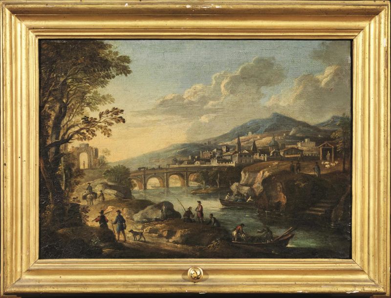 Seguace di Jan Franz van Blomen, sec. XVIII  - Auction PAINTINGS, FURNITURE AND WORKS OF ART - Pandolfini Casa d'Aste