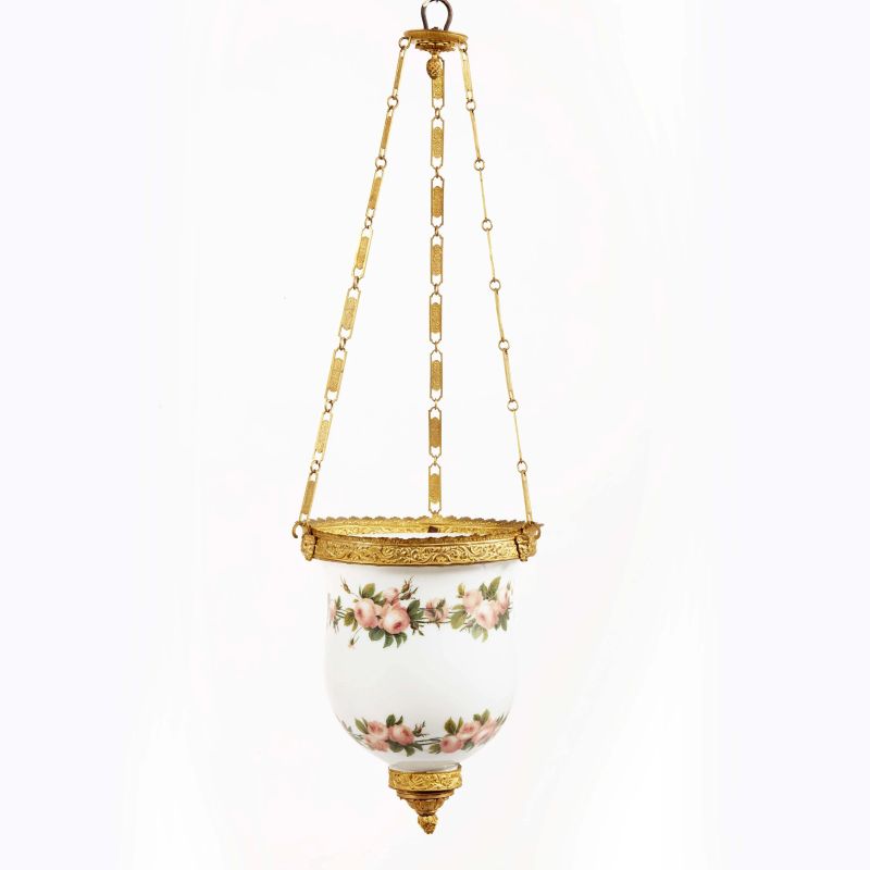 A BOWL-SHAPED FRENCH CHANDELIER, FIRST HALF 19TH CENTURY  - Auction ONLINE AUCTION | ARREDARE CON STILE. MOBILI E OGGETTI D'ARTE - Pandolfini Casa d'Aste