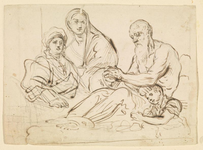 Scuola veneta, inizio sec. XVII  - Auction Works on paper: 15th to 19th century drawings, paintings and prints - Pandolfini Casa d'Aste