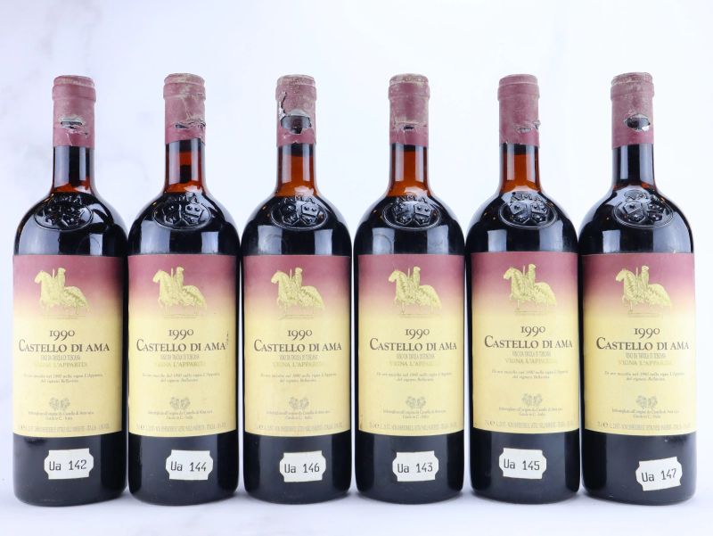 



L&rsquo;Apparita Castello di Ama 1990  - Asta ALCHIMIA - Vini Pregiati e da Collezione - Pandolfini Casa d'Aste