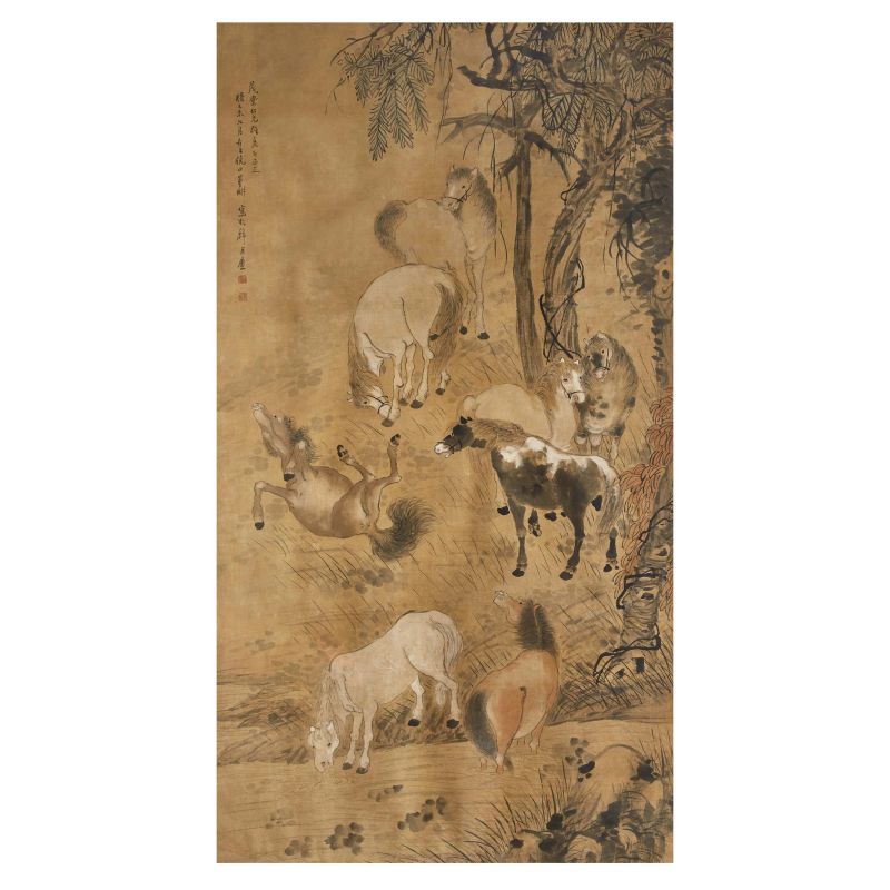 



DIPINTO SU SETA, CINA, DINASTIA QING, SEC. XIX  - Asta Arte Orientale | 东方艺术 - Pandolfini Casa d'Aste