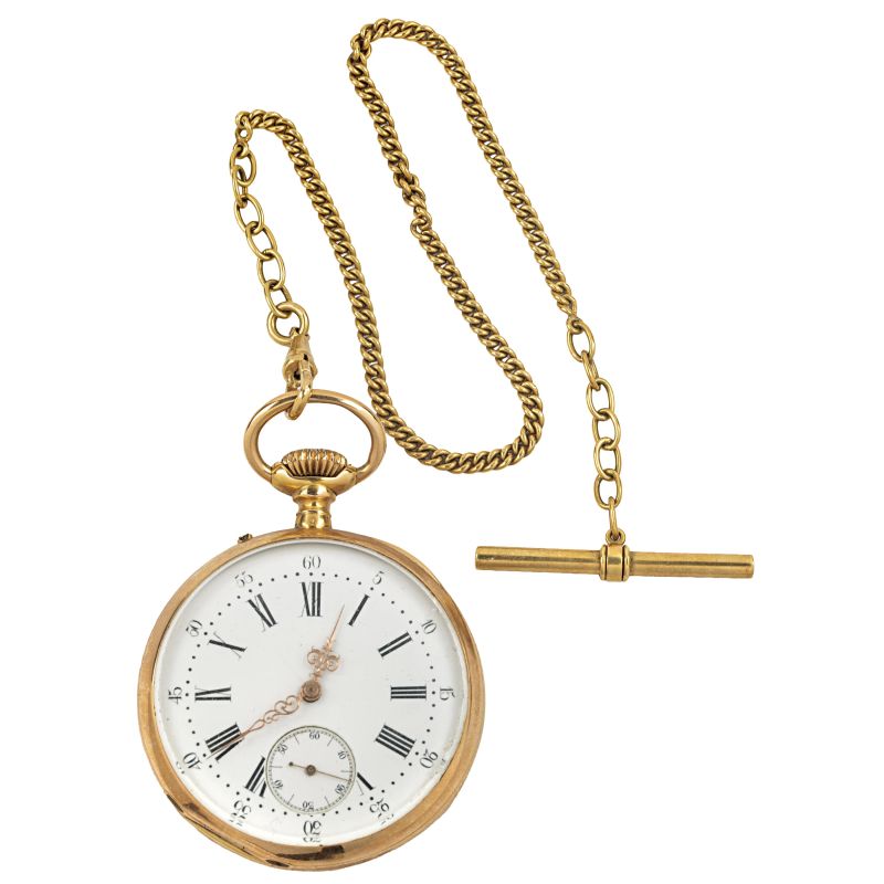 



YELLOW POCKET WATCH WITH A CHAIN  - Auction ARCADE |  WATCHES AND COLLECTIBLE PENS - Pandolfini Casa d'Aste