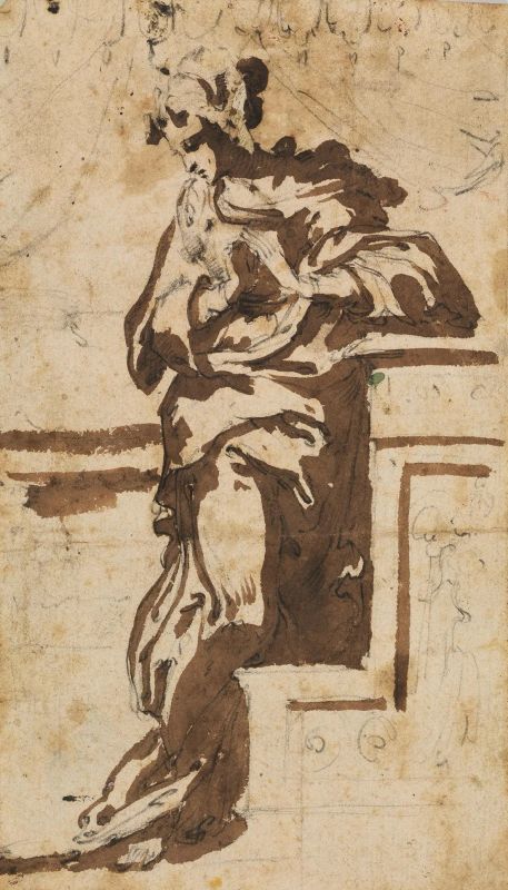      Giovanni Guerra   - Asta Opere su carta: disegni, dipinti e stampe dal secolo XV al XIX - Pandolfini Casa d'Aste