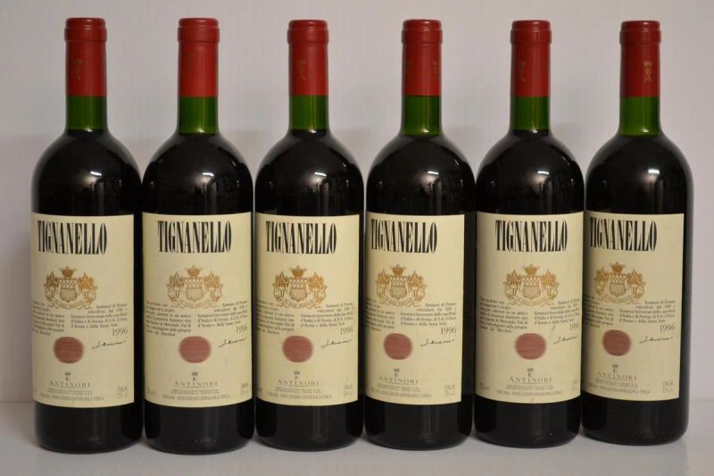 Tignanello Antinori 1996  - Asta Vini da collezione da importanti cantine private italiane - Pandolfini Casa d'Aste