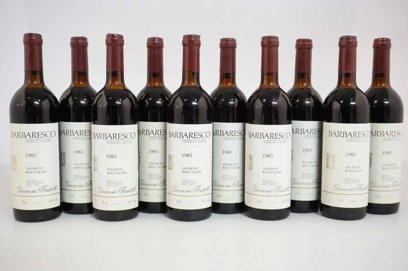 Barbaresco Vigneto Roccalini Giacosa Fratelli 1985  - Asta ASTA A TEMPO | Smart Wine - Pandolfini Casa d'Aste