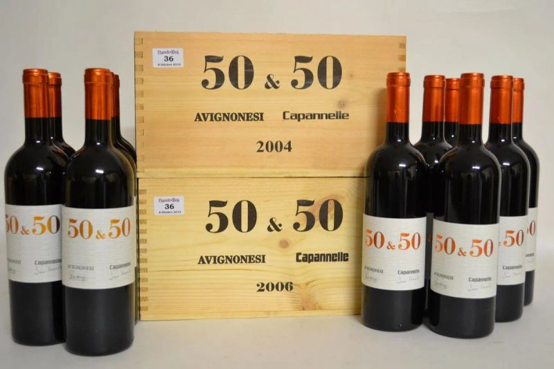 Capannelle 50&50 Avignonesi                                                 - Auction The passion of a life. A selection of fine wines from the Cellar of the Marcucci. - Pandolfini Casa d'Aste