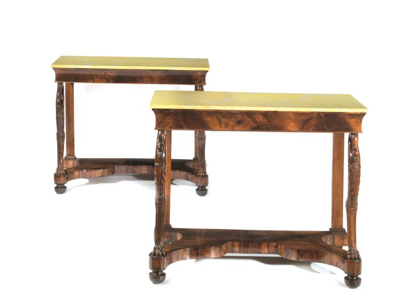 COPPIA DI CONSOLE, SICILIA, SECOLO XIX  - Auction FOUR CENTURIES OF STYLE BETWEEN ITALY AND FRANCE - Pandolfini Casa d'Aste