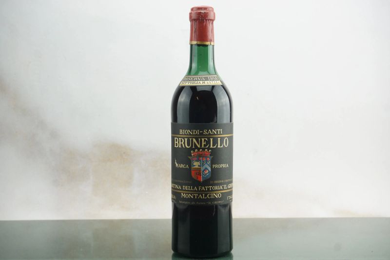 Brunello di Montalcino Riserva Biondi Santi 1958  - Asta Smart Wine 2.0 | Christmas Edition - Pandolfini Casa d'Aste