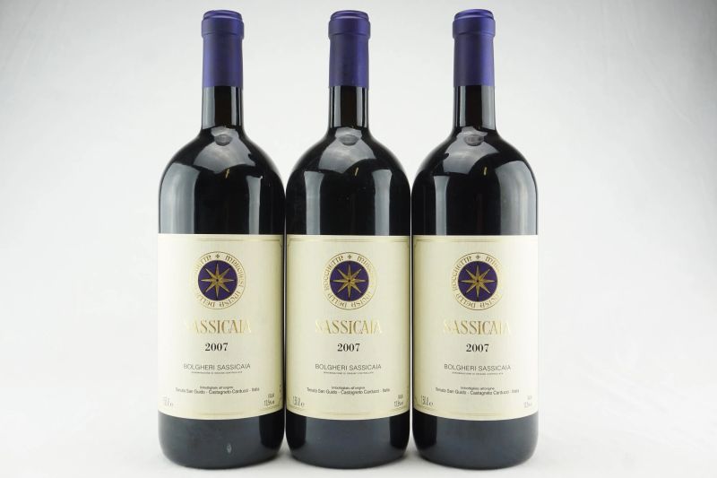 Sassicaia Tenuta San Guido 2007  - Auction THE SIGNIFICANCE OF PASSION - Fine and Rare Wine - Pandolfini Casa d'Aste