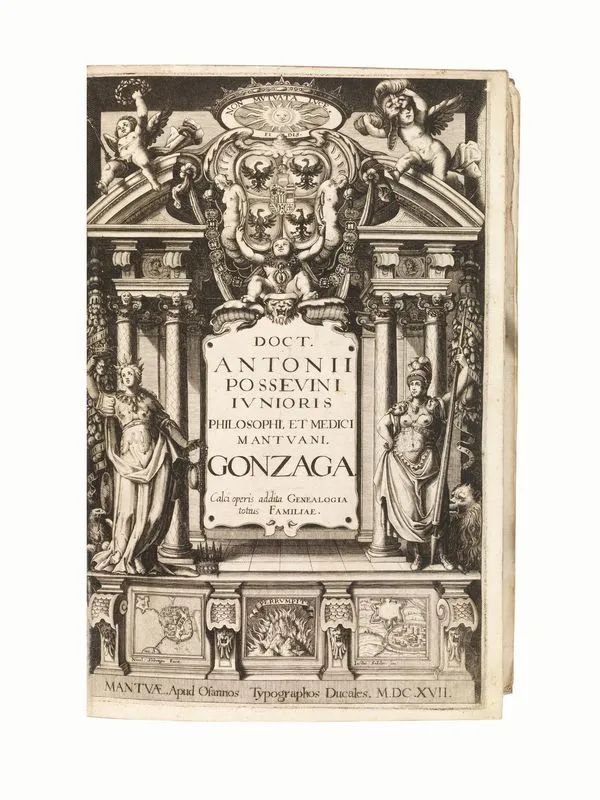 (Gonzaga &ndash; Illustrati 600) POSSEVINO, Antonio. Doct. Antonii  - Auction Prints and Drawings from XVI to XX century - Books and Autographs - Pandolfini Casa d'Aste