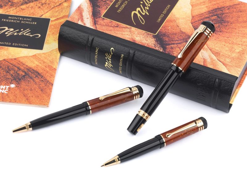 MONTBLANC SHILLER TRITTICO DI PENNE WRITERS EDITION 01790/18000, 2000  - Auction JEWELS, WATCHES, SILVER AND PENS | ONLINE - Pandolfini Casa d'Aste