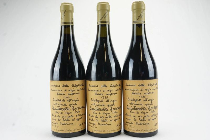      Amarone della Valpolicella Classico Riserva Giuseppe Quintarelli 1986   - Auction The Art of Collecting - Italian and French wines from selected cellars - Pandolfini Casa d'Aste