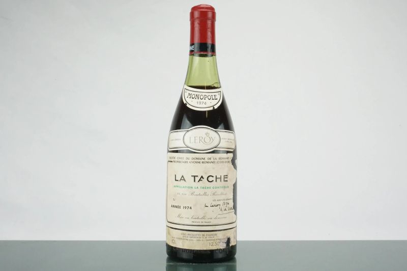 La T&acirc;che Domaine de la Roman&eacute;e Conti 1974  - Auction L'Essenziale - Fine and Rare Wine - Pandolfini Casa d'Aste