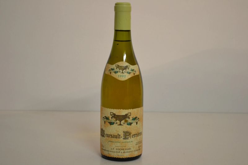 Meursault-Perri&egrave;res Domaine J.-F. Coche Dury 1992  - Asta Una Prestigiosa Selezione di Vini e Distillati da Collezioni Private - Pandolfini Casa d'Aste