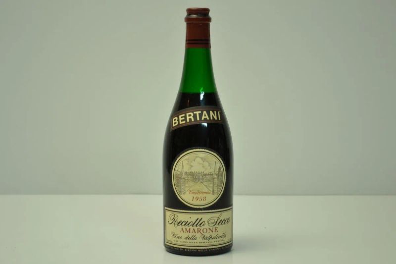 Amarone Classico Bertani 1958  - Asta VINI PREGIATI DA IMPORTANTI CANTINE ITALIANE - Pandolfini Casa d'Aste