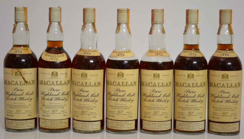 Macallan 1958  - Auction  An Exceptional Selection of International Wines and Spirits from Private Collections - Pandolfini Casa d'Aste