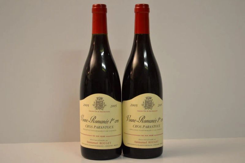 Vosne-Romanee Cros Parantoux Domaine Emmanuel Rouget 2005                   - Asta Vini e distillati da collezione da cantine selezionate - Pandolfini Casa d'Aste